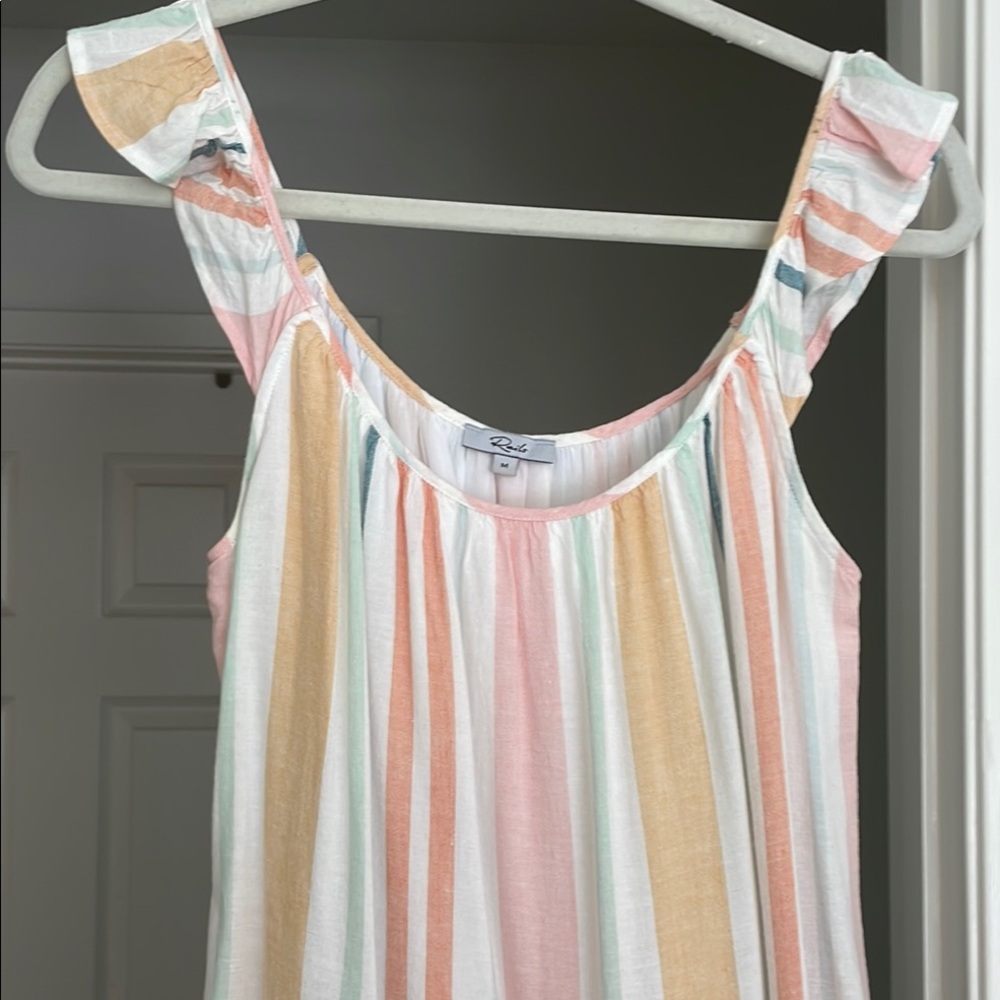 Rails Orange Sundress Sleeveless Midi